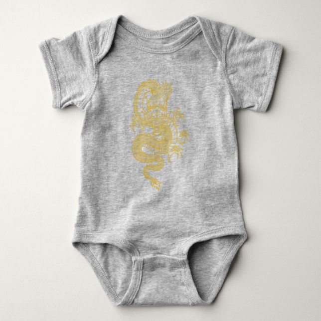 Goldener chinesischer Drache Tank Top (Vorderseite)