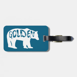 Goldener Colorado-Bär Gepäckanhänger