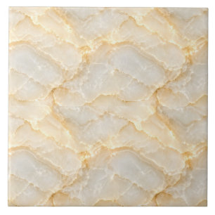 Goldener Cream-Onyx-Effekt mit fließenden Schichte Fliese