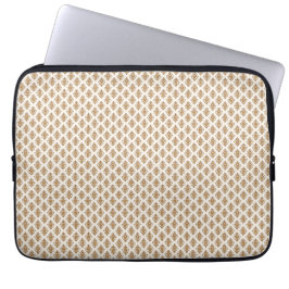 Goldener Damast im nahtlosen Vintage-Muster. Laptopschutzhülle