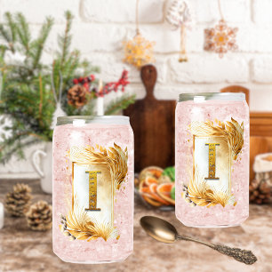 Goldener dekorativer gerahmter Monogramm-Großbuchs Dosenglas
