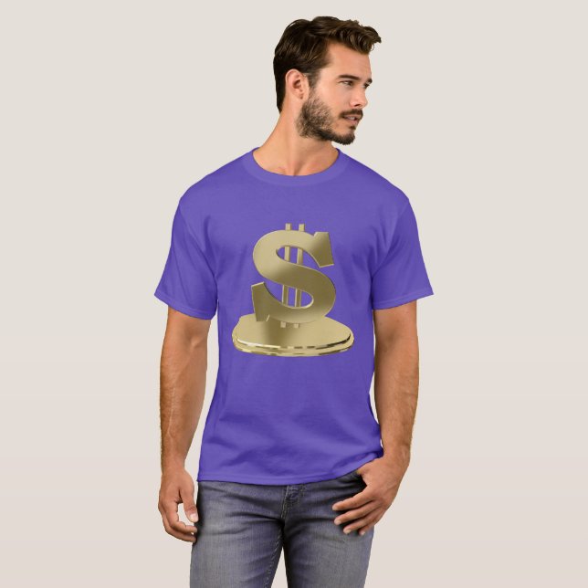 Goldener Dollar T-Shirt (Vorne ganz)