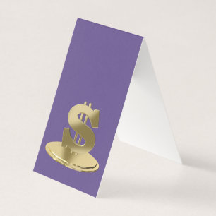 Goldener Dollar Visitenkarten