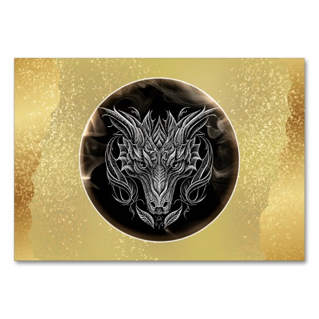 Goldener Drache 2024 Tischnummer (Vorderseite)