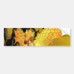 Goldener Drache-Autoaufkleber Autoaufkleber