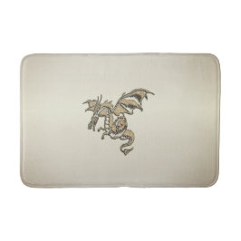 Goldener Drache Badematte
