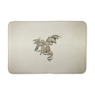 Goldener Drache Badematte
