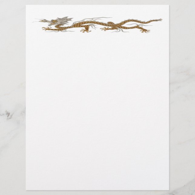 Goldener Drache des buddhistischen Flyers Flyer (Vorne)