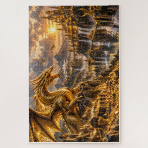 Goldener Drache – Goldenes Königreich Puzzle