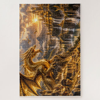 Goldener Drache – Goldenes Königreich Puzzle