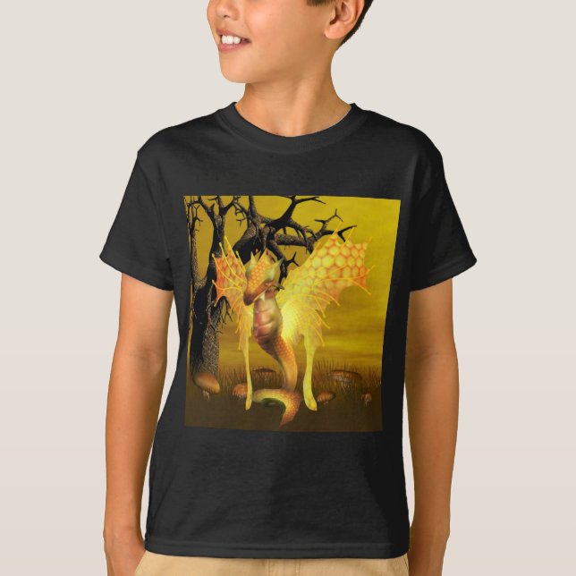 Goldener Drache-Jugend-T - Shirt (Vorderseite)