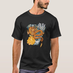 Goldener Drache - Kühne urbane Ästhetik T-Shirt