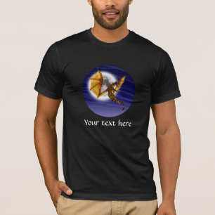 Goldener Drache Mythische Fantasie Kreatur Lila Hi T-Shirt
