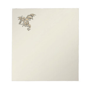 Goldener Drache Notizblock
