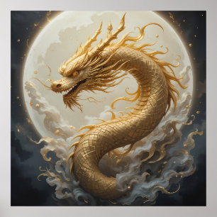 Goldener Drache Poster