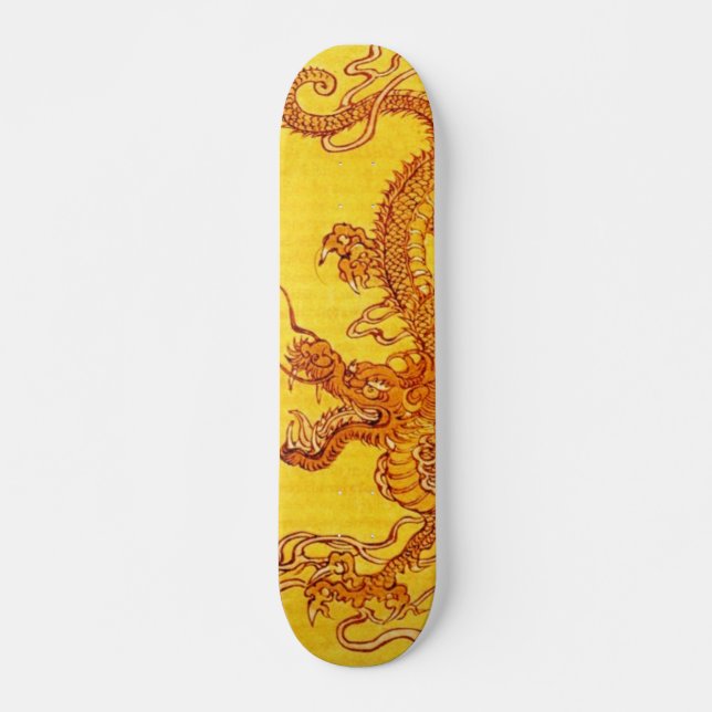 Goldener Drache Skateboard (Vorne)