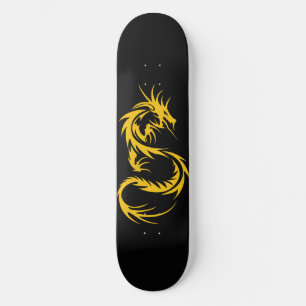 Goldener Drache Skateboard