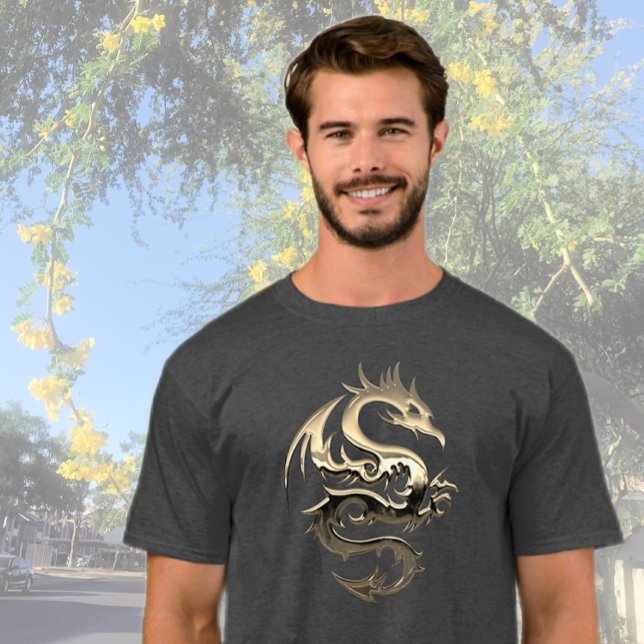 Goldener Drache T-Shirt (Von Creator hochgeladen)