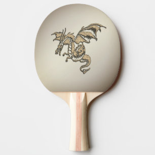 Goldener Drache Tischtennis Schläger