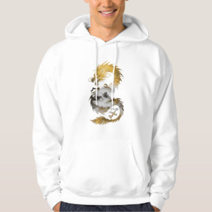 Goldener Drachennebel Mystische Eleganz Hoodie