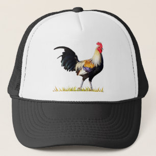 Goldener Duckwing Amerikaner-Hahn Truckerkappe