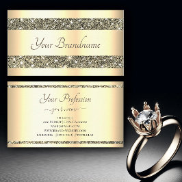 Goldener Effekt Goldener Glitzer Sparkassenstars Visitenkarte