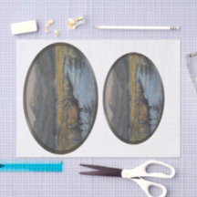 Goldener Elch - Oval