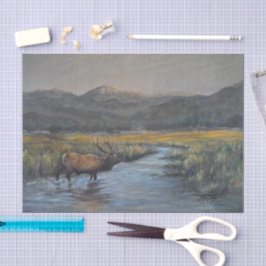 Goldener Elch Seidenpapier