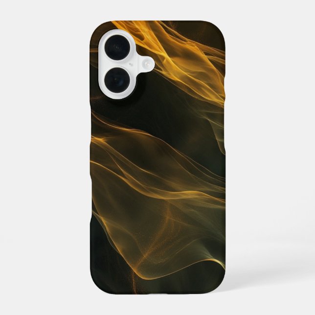 Goldener Ember-Schleier  iPhone 16 Hülle (Rückseite)