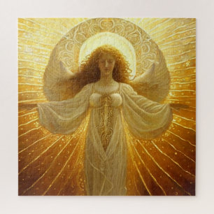 Goldener Engel Erwachen des Wissens  Puzzle