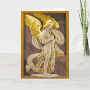Goldener Engel Feiertagskarte