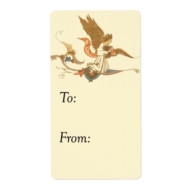 Goldener Engels-Vintager Geschenk-Umbau (Vorne)