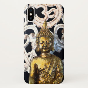 Goldener Erden-Buddha OM Aum Mantra Ajna Meditatio Case-Mate iPhone Hülle