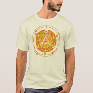 Goldener Ernte-Kreis Z Paranormal UFO-Aussenseiter T-Shirt