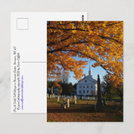 Goldener Fall Aussicht auf die Kirche vom Friedhof Postkarte