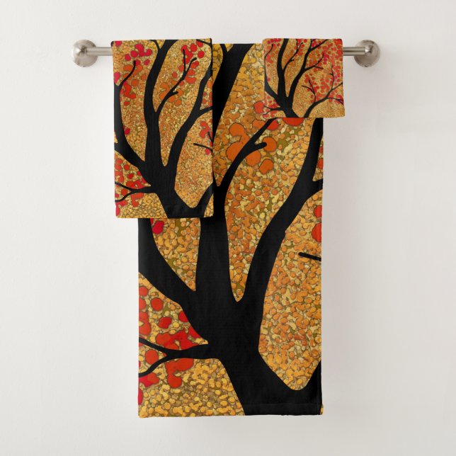 Goldener Fall Badhandtuch Set (Insitu)