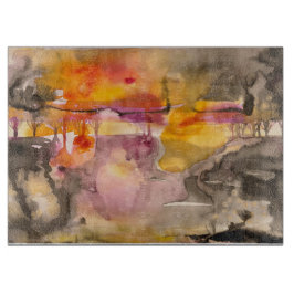 goldener Fall Schneidebrett