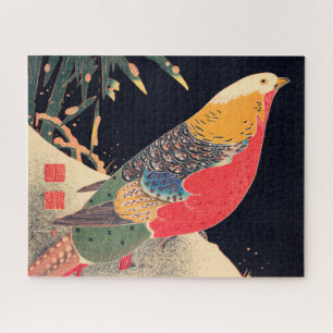 Goldener Fasan im Schnee von Ito Jakuchu Puzzle
