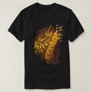 Goldener Feuerdrache T-Shirt
