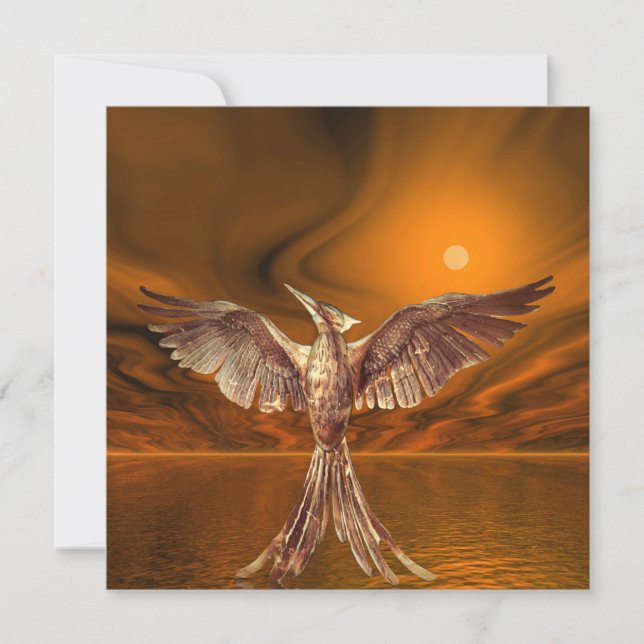 Goldener Feuervogel Karte (Vorderseite)