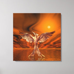 Goldener Feuervogel Leinwanddruck