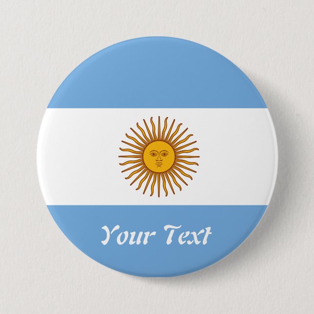 Goldener Flaggen-Abzeichen-Namen-Umbau Sun Button (Vorderseite)