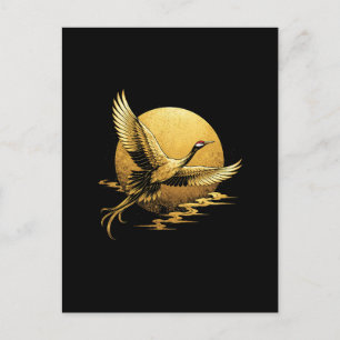 Goldener Flug Postkarte