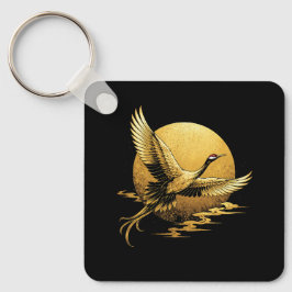 Goldener Flug Schlüsselanhänger