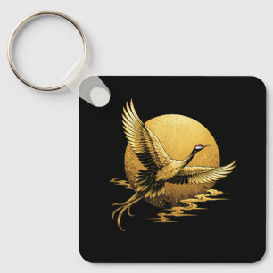 Goldener Flug Schlüsselanhänger