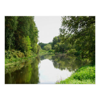 Goldener Fluss Calm Poster