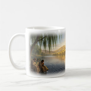 Goldener Fluss Exil Gebet Spiritueller Becher Kaffeetasse