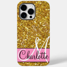 Goldener funkelnder Glitzer, orange-rosa Schmetter