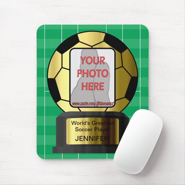 Goldener Fußball-Preis Mousepad (Mit Mouse)