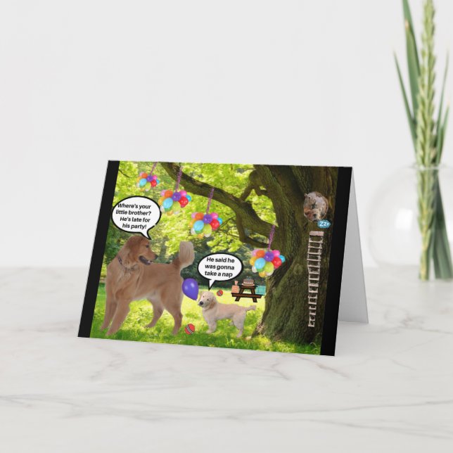 Goldener Geburtstag Karte (Vorderseite)